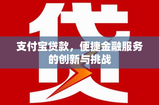 万丹支付宝贷款，便捷金融服务的创新与挑战