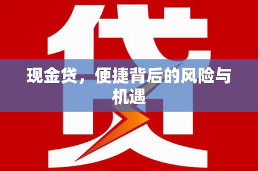 万丹现金贷，便捷背后的风险与机遇