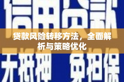 万丹贷款风险转移方法，全面解析与策略优化