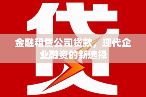 万丹金融租赁公司贷款，现代企业融资的新选择
