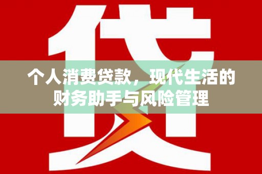 万丹个人消费贷款，现代生活的财务助手与风险管理
