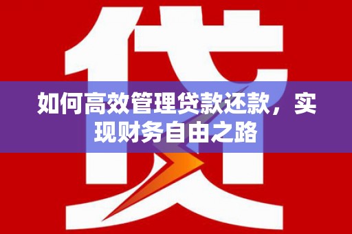 万丹如何高效管理贷款还款，实现财务自由之路