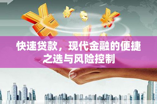 万丹快速贷款，现代金融的便捷之选与风险控制