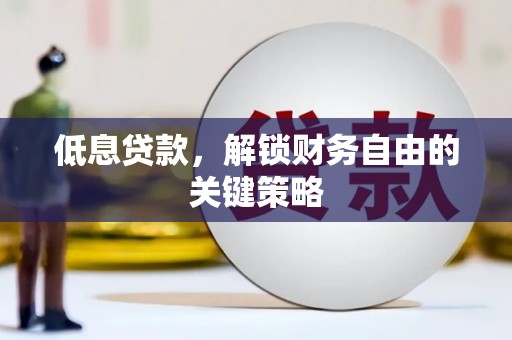 万丹低息贷款，解锁财务自由的关键策略