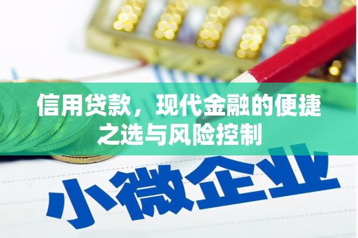 万丹信用贷款，现代金融的便捷之选与风险控制