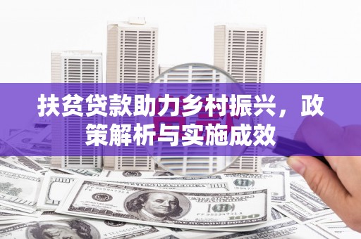 万丹扶贫贷款助力乡村振兴，政策解析与实施成效
