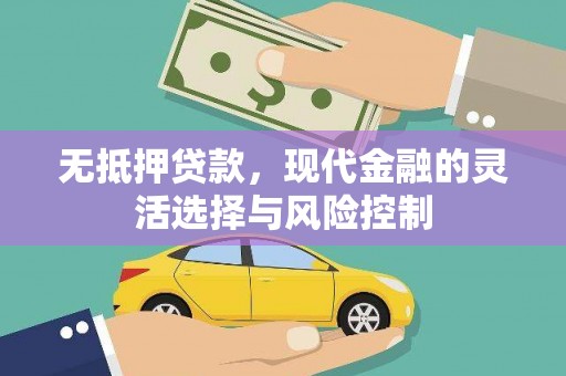 万丹无抵押贷款，现代金融的灵活选择与风险控制