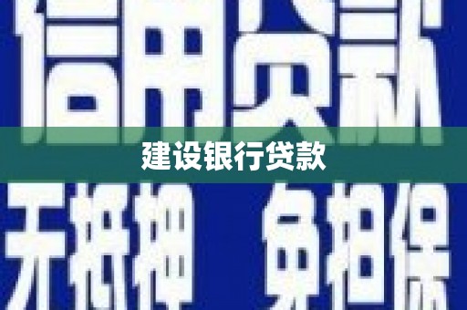 万丹建设银行贷款