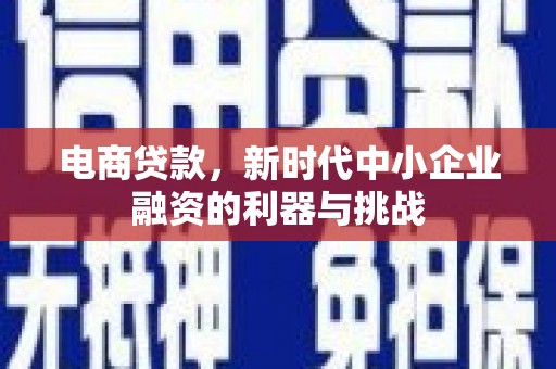 万丹电商贷款，新时代中小企业融资的利器与挑战