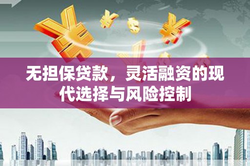 万丹无担保贷款，灵活融资的现代选择与风险控制
