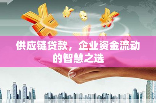 万丹供应链贷款，企业资金流动的智慧之选