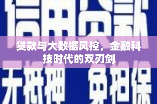 万丹贷款与大数据风控，金融科技时代的双刃剑