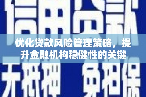 万丹优化贷款风险管理策略，提升金融机构稳健性的关键