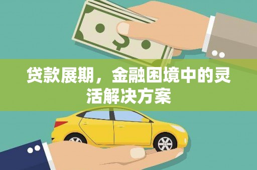 万丹贷款展期，金融困境中的灵活解决方案