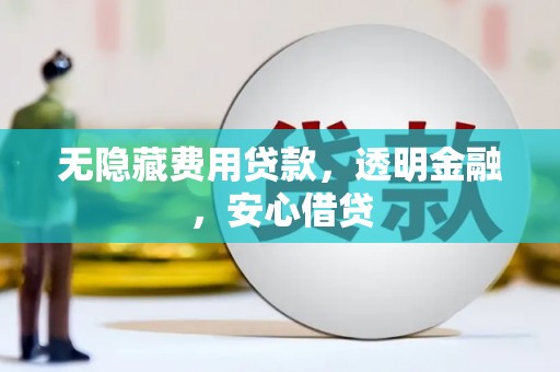 万丹无隐藏费用贷款，透明金融，安心借贷