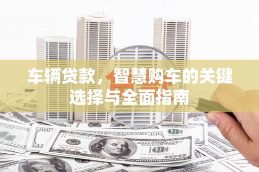 万丹车辆贷款，智慧购车的关键选择与全面指南