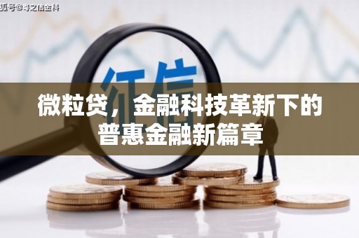 万丹微粒贷，金融科技革新下的普惠金融新篇章