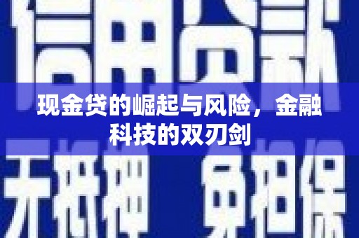 万丹现金贷的崛起与风险，金融科技的双刃剑