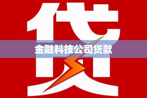 万丹金融科技公司贷款