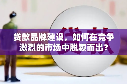 万丹贷款品牌建设，如何在竞争激烈的市场中脱颖而出？
