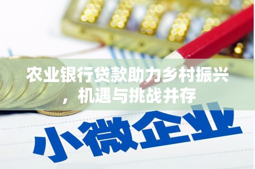 万丹农业银行贷款助力乡村振兴，机遇与挑战并存