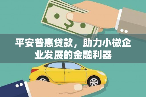 万丹平安普惠贷款，助力小微企业发展的金融利器