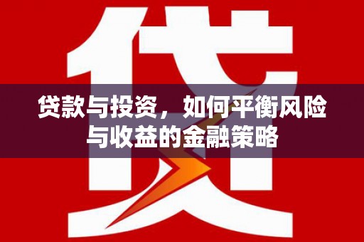 万丹贷款与投资，如何平衡风险与收益的金融策略